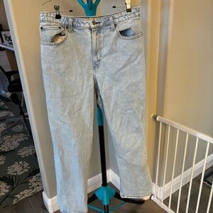 Abercrombie & Fitch curve love vintage straight Light Denim Jeans